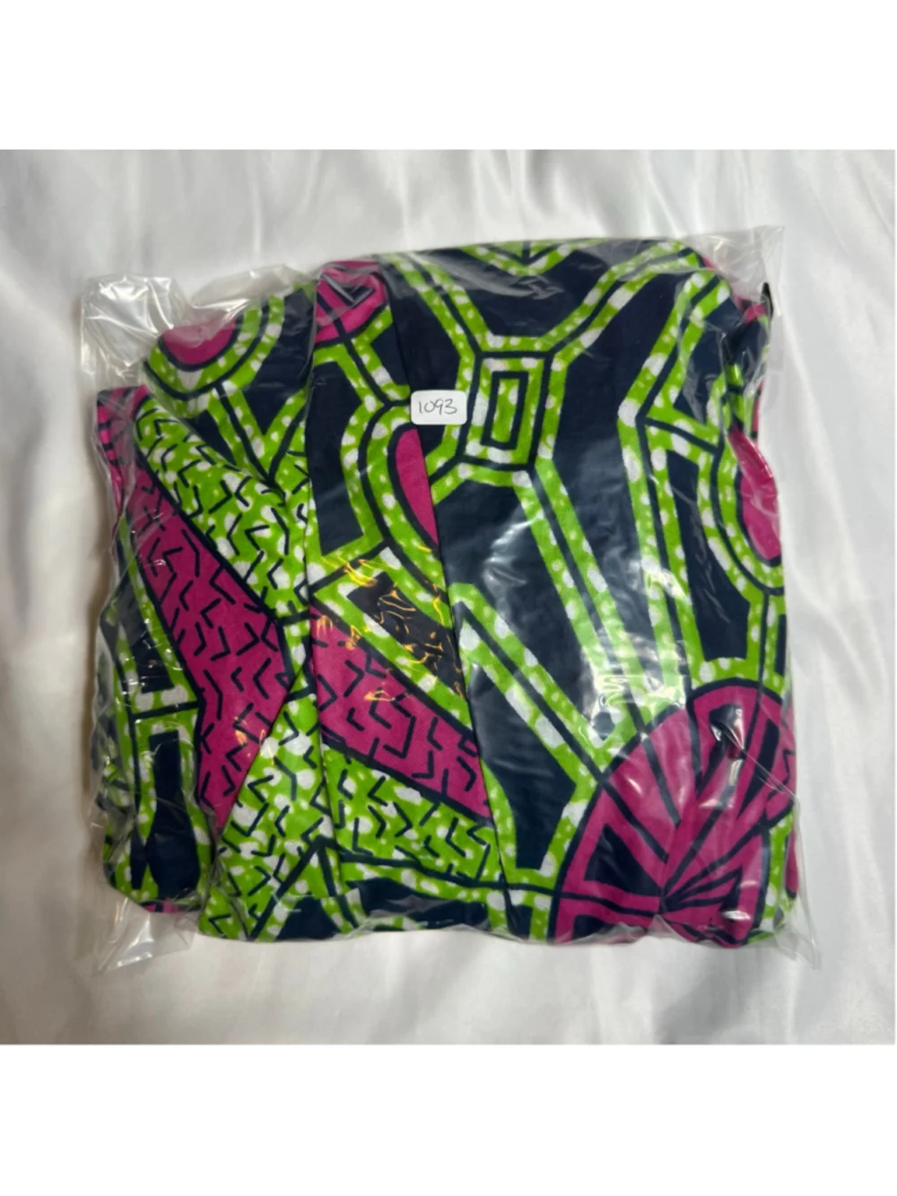 Women's African Stars A-Line Skirt Size M Black Pink Geometric Print